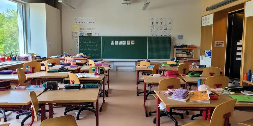 Classroom in an elementary school in Germany